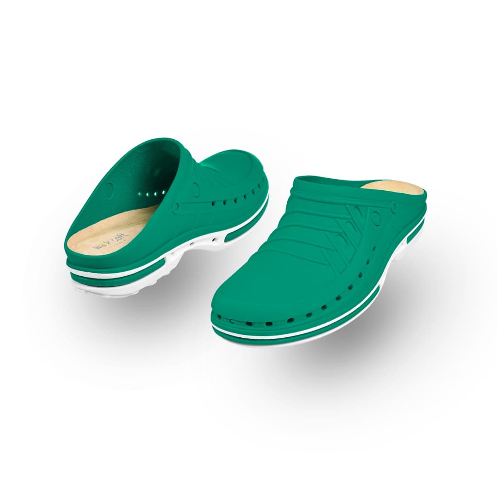 Soca hospitalar CLOG 06 c/ Palmilha Conforto (35/36, VERDE/BRAN)