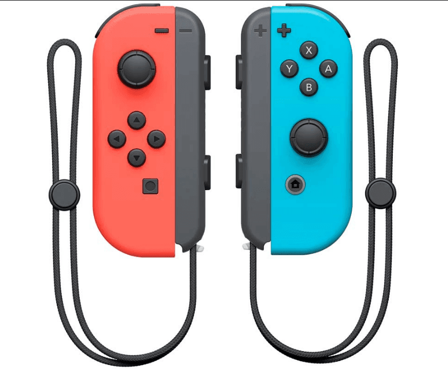 Par de Comandos Joy-con Vermelho e Azul