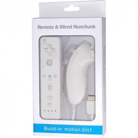Comando Wii c/ Wii Motion Plus + Nunchuck Branco