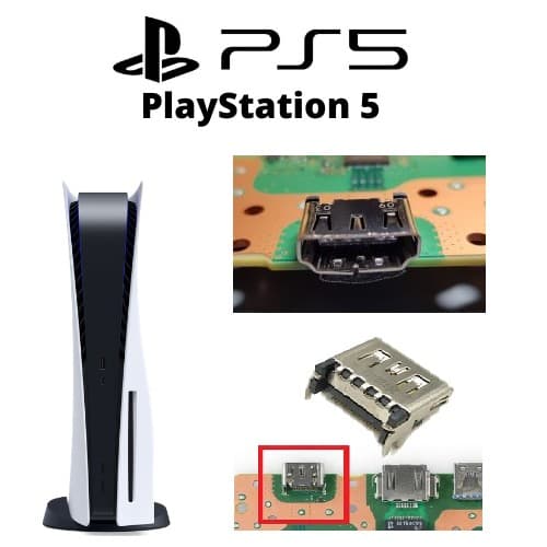 Serviço de substituição porta HDMI em Consola PS5 Fat, Slim ou Pro «Orçamento Grátis»