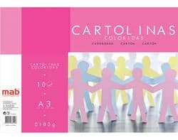 bloco de cartolina mab cores sortidas a3 10 folhas