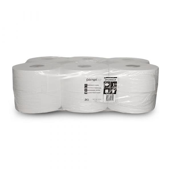Pampilar Papel Higiénico Jumbo 180mts 2Fls 15g 12un