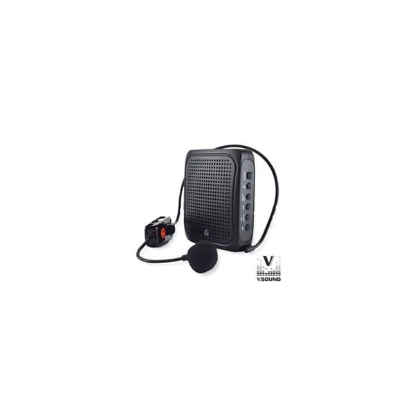 VSound Coluna Amplificada 3" Usb/bt/fm/sd/bat Uhf Black