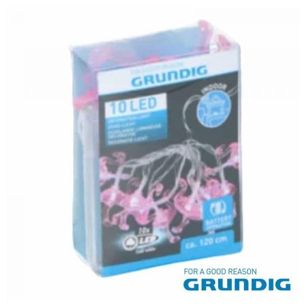 Grundig Luzes Decorativas Em Forma Flamingo C/ 10 LED