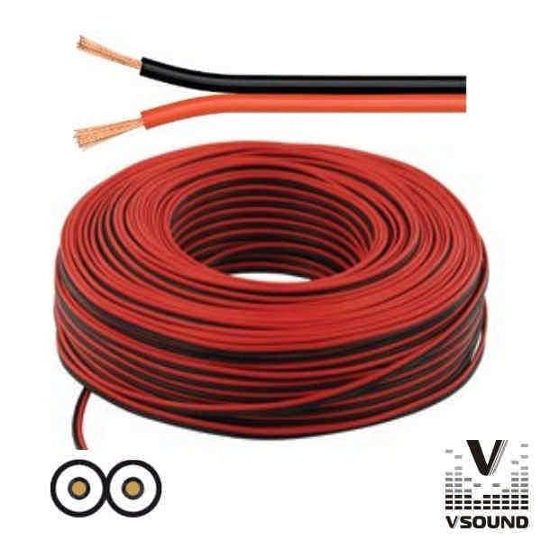 Vsound Cabo Coluna 2x0.50mm Paralelo PCC050V/50 Black / Red
