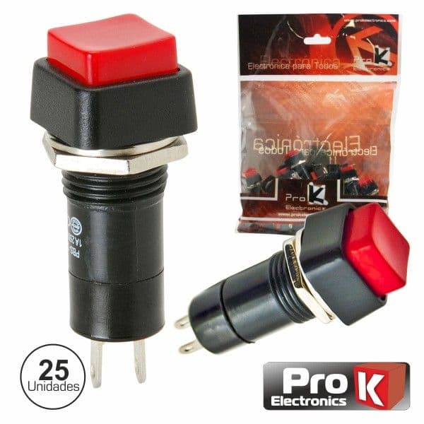 Prok Electronics Interruptor Pressão Off-on 25X - ITR303A/25