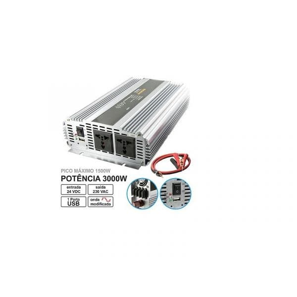 Conversor 24v-230v 1500w Onda Sinusoidal Modificada - Mi25739