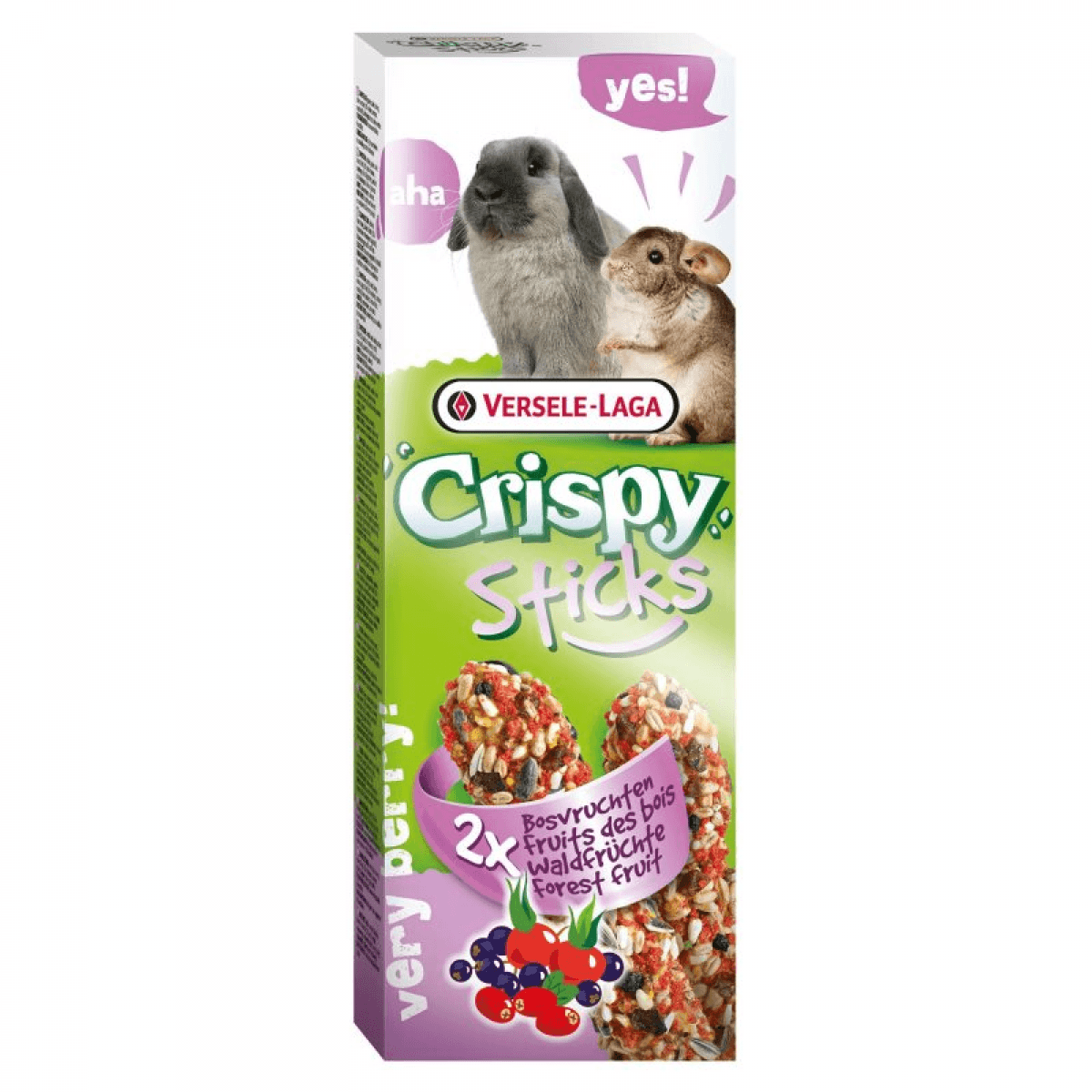 Versele Laga Crispy Sticks Roedores Frutos do Bosque 2x 55g