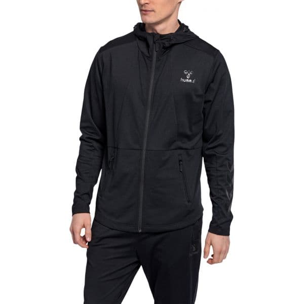 Hummel Sweatshirt com Capuz Aston Zip Hoodie 206488-2001 S Preto
