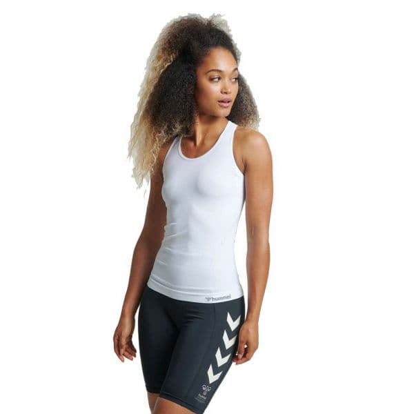 Hummel Tif Seamless Sleeveless T-shirt Branco L Mulher