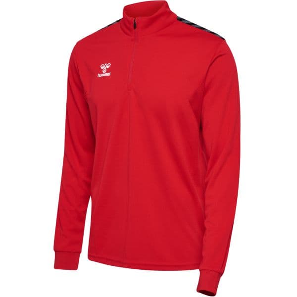 Hummel Sweatshirt Hmlauthentic Half Zip Sweat 219973-3062 L Vermelho