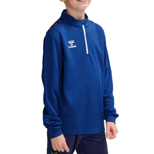 Hummel Sweatshirt Hmlauthentic Half Zip Sweat 219974-7045 164 Azul