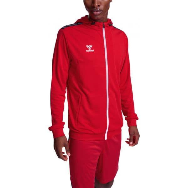 Hummel Sweatshirt com Capuz Hmlauthentic Pl Zip Hoodie 219979-3062 L Vermelho