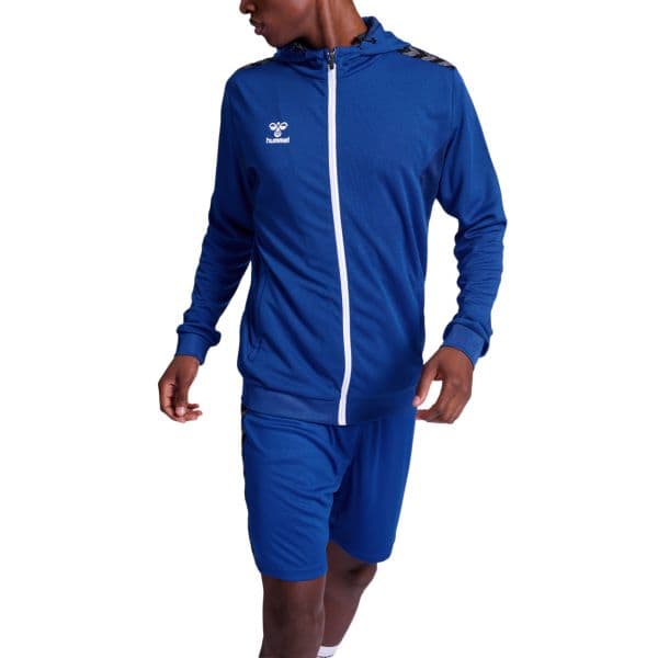 Hummel Sweatshirt com Capuz Hmlauthentic Pl Zip Hoodie 219979-7045 S Azul