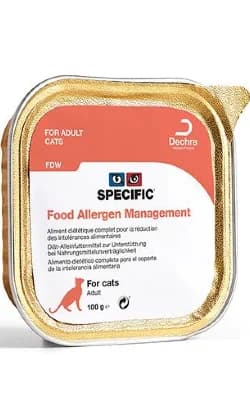 Ração Húmida Specific Cat Vet Food Allergy Management FDW Cat 7x 100g