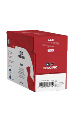 Ração Húmida Specific FXW-P Adult Frango & Peixe 85g, 12 Unidades