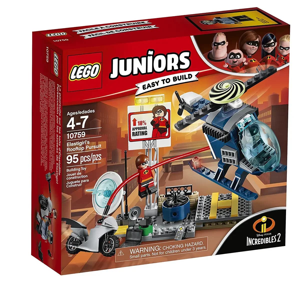 LEGO Juniors - A Perseguição do Telhado da Sra Incrivel - 10759