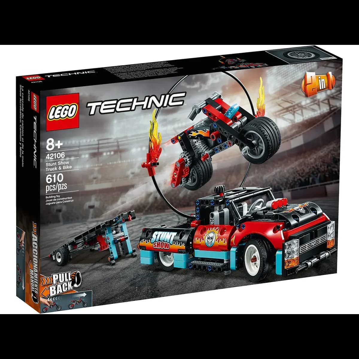 LEGO Technic Espectáculo Acrobático: Camião e Moto - 42106