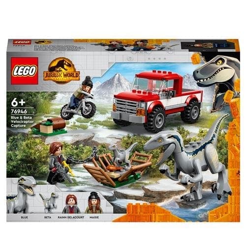 LEGO Jurassic World 76946 - Captura dos Velociraptores Blue e Beta 6+