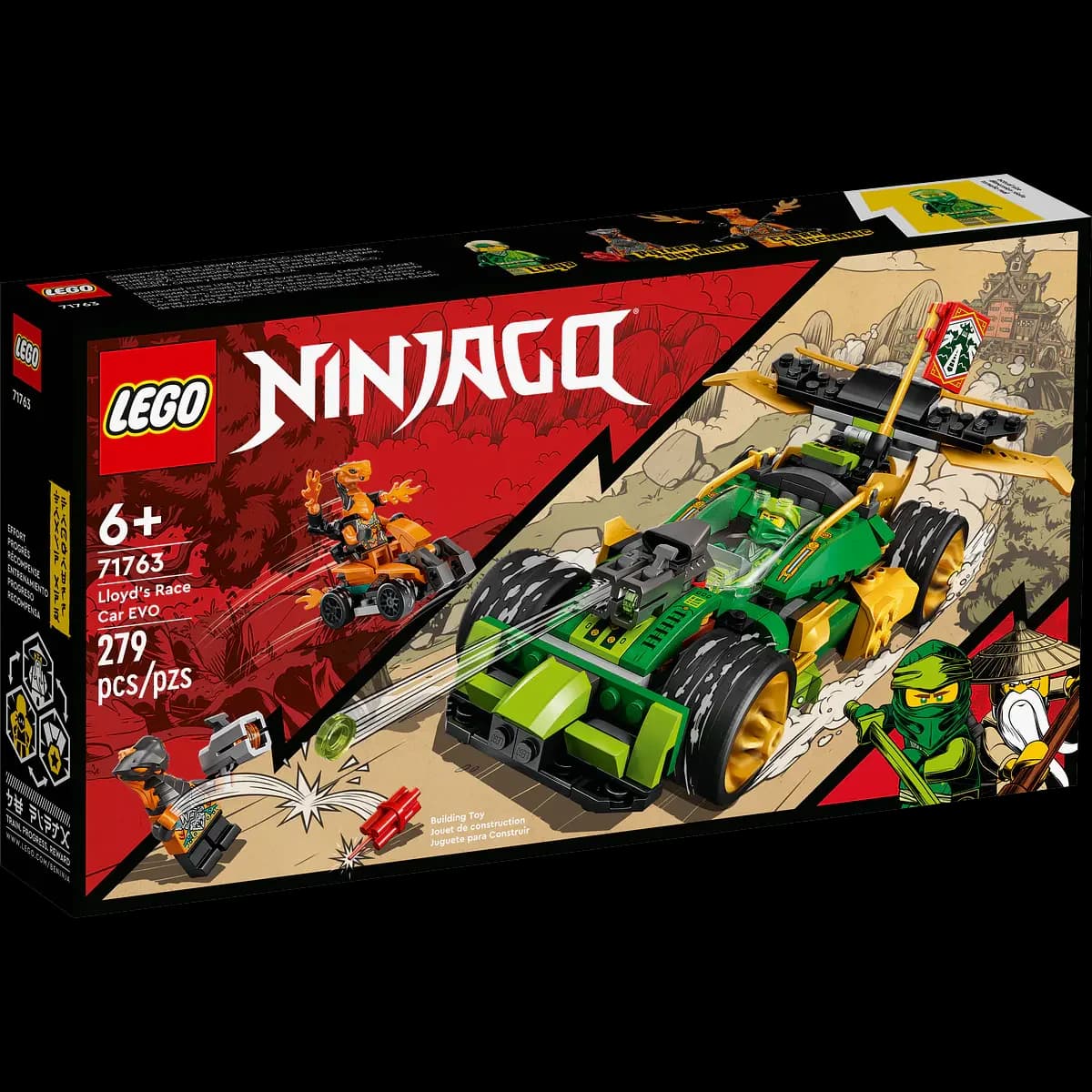 LEGO Ninjago 71763 Carro de Corrida EVO do Lloyd