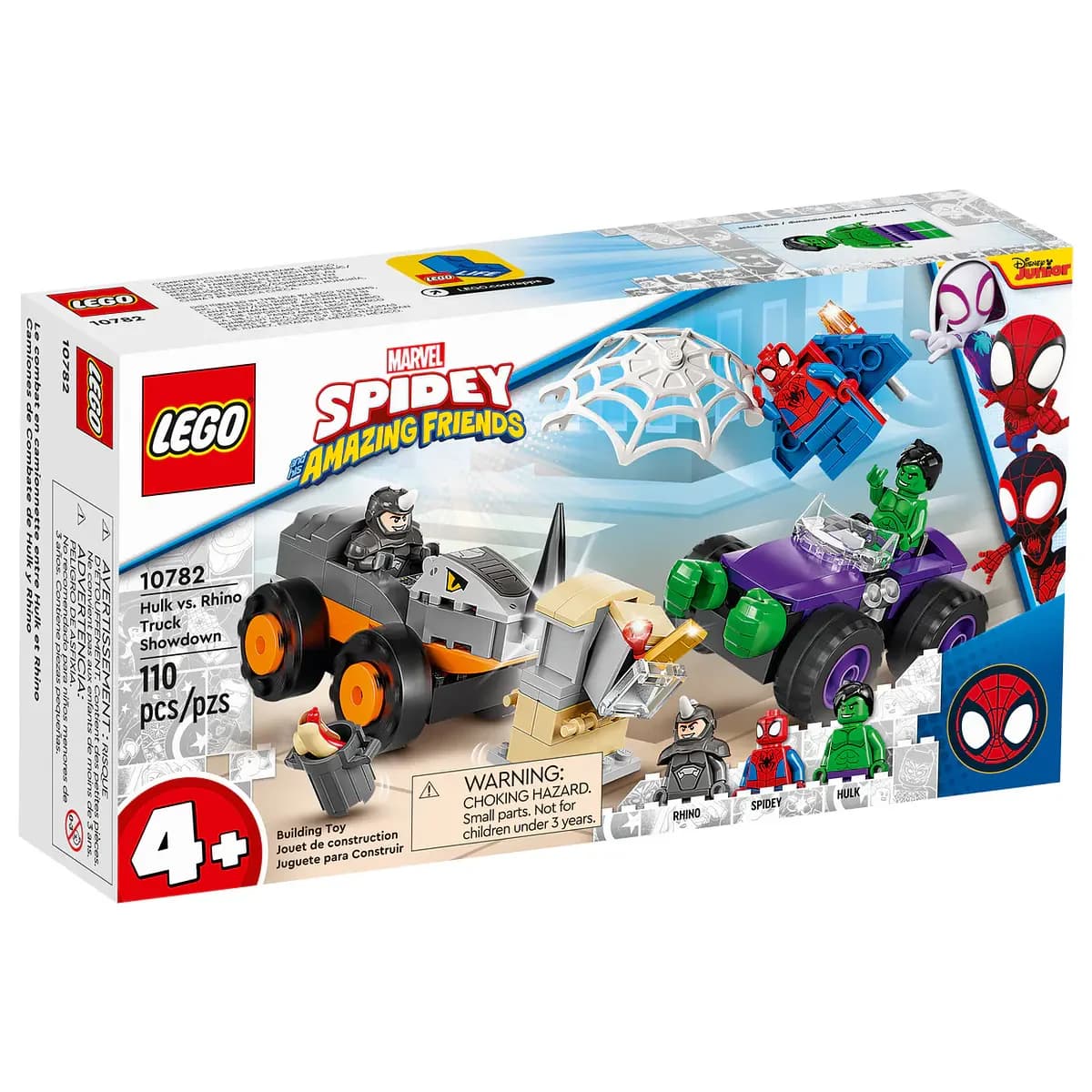 LEGO Marvel Spider-Man Confronto de Camiões Hulk vs. Rhino - 10782