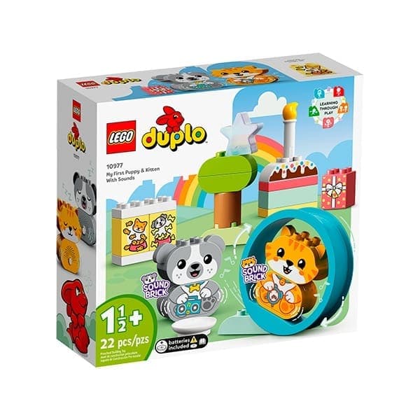 LEGO Duplo O Meu Primeiro Cãozinho e Gatinho com Sons - 10977