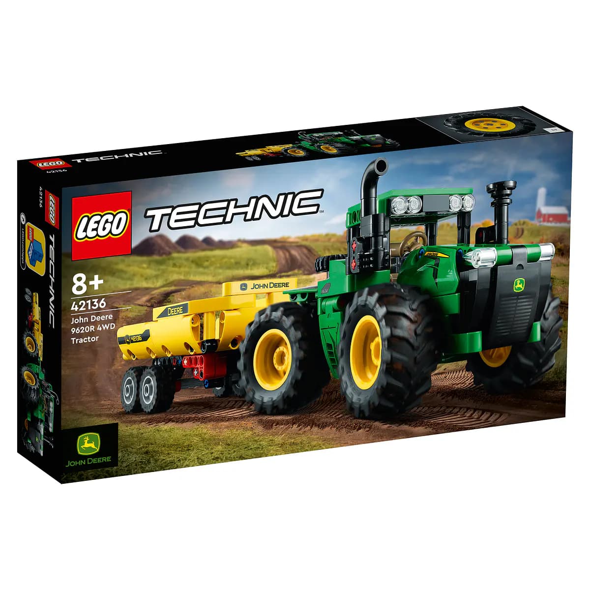 LEGO Technic: John Deere 9620R 4WD Tractor 390 Peças - 42136