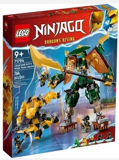 LEGO Ninjago: Mechs da Equipa Ninja de Lloyd e Arin Idades 9+ 764 Peças - 71794