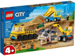 LEGO City Great Vehicles Camiões de Construção e Grua com Bola Destruidora - 60391