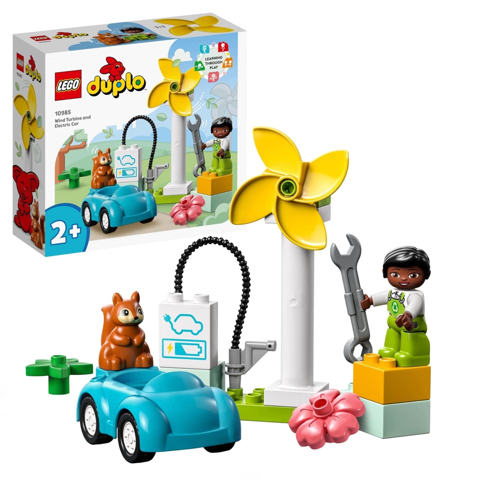 Lego Duplo Turbina Eólica e carro elétrico 2+