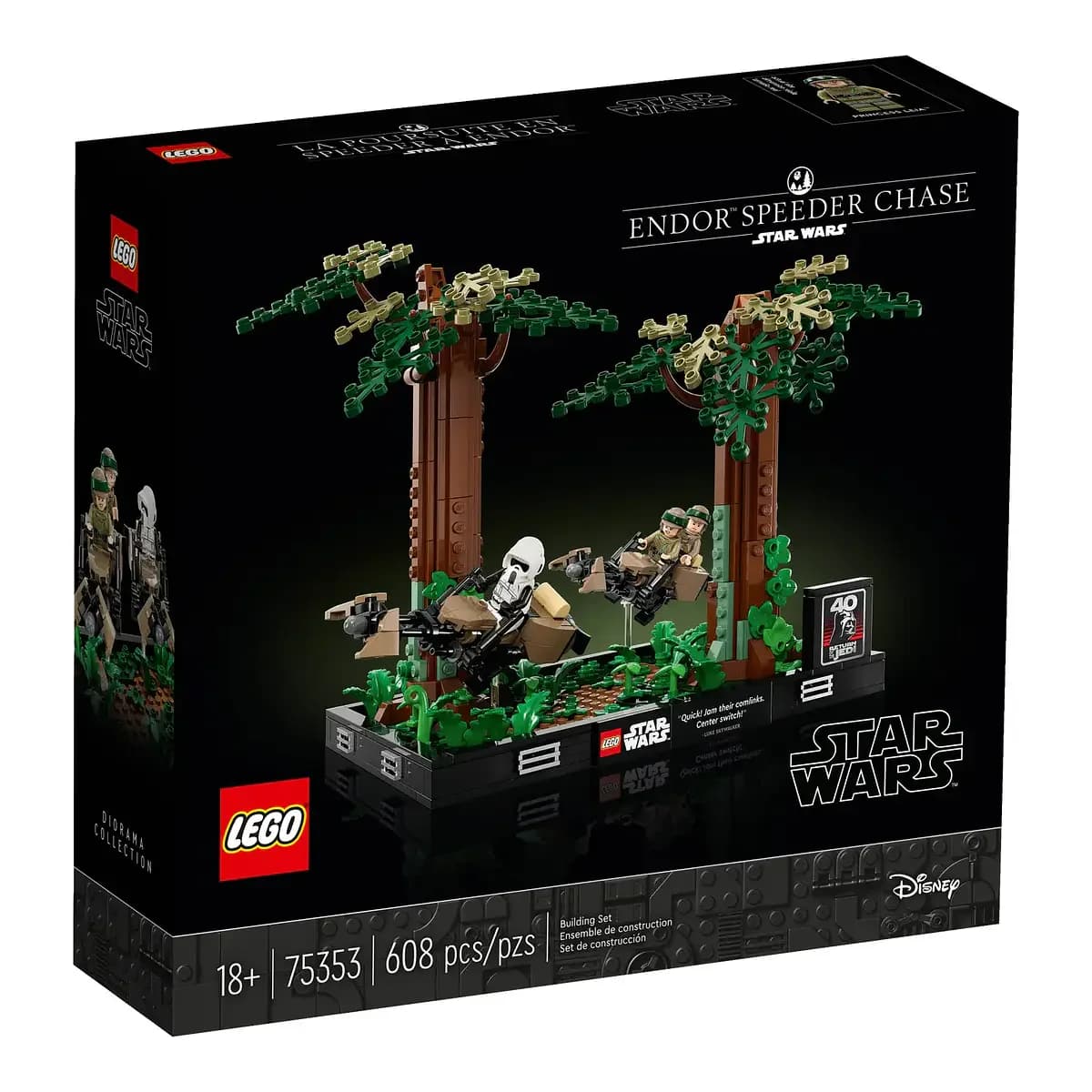 LEGO Star Wars: Diorama da Perseguição de Speeder de Endoor(TM) - 75353