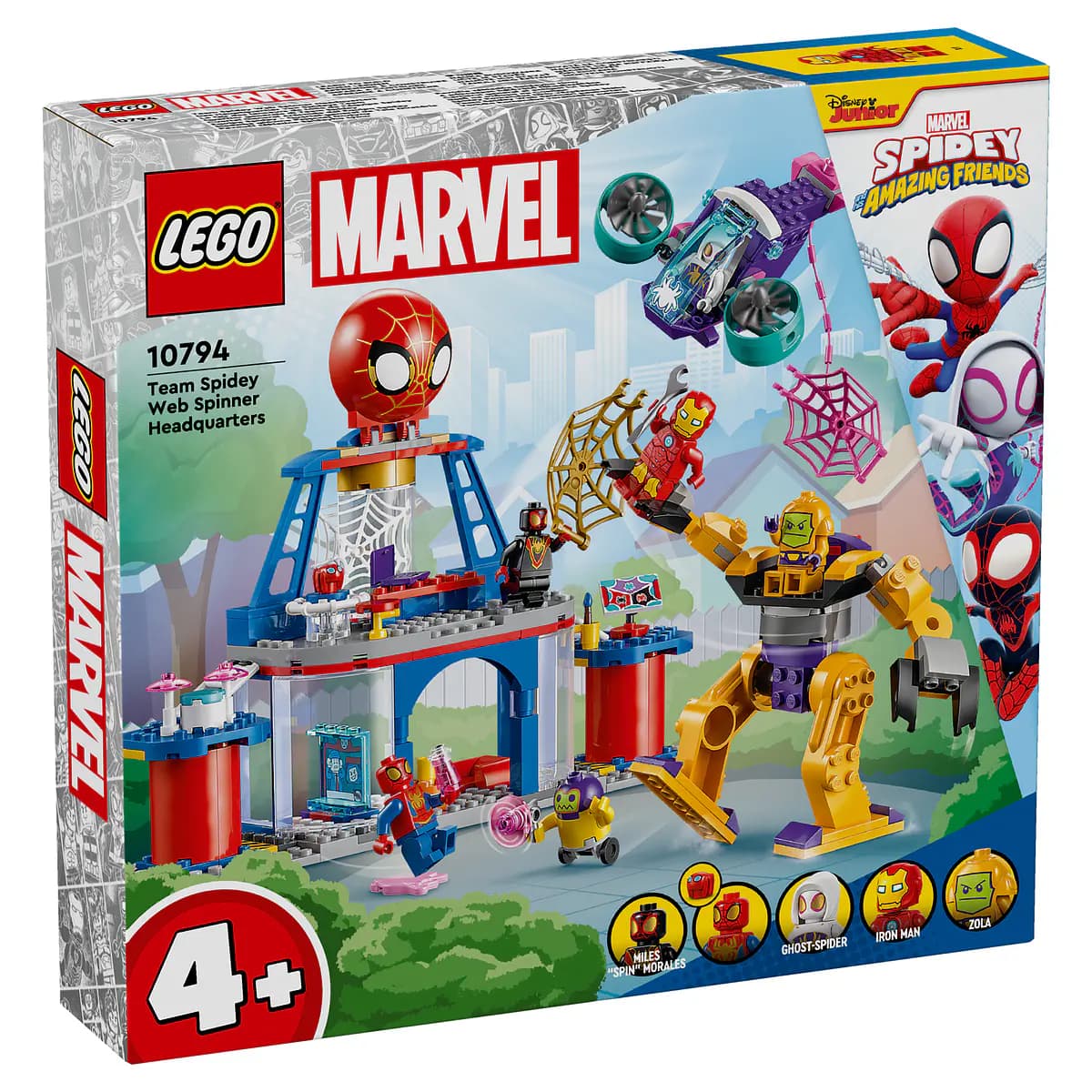 LEGO Marvel Spidey Equipa Spidey Quartel-General da Teia Giratória - 10794