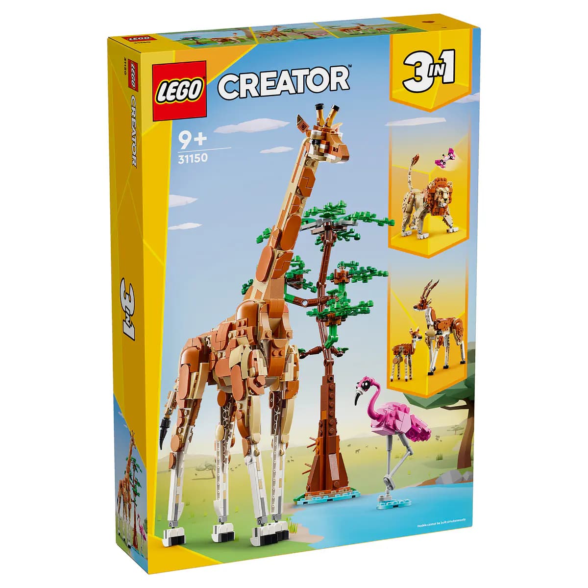 LEGO Creator 3 em 1 Animais Selvagens do Safari - 31150