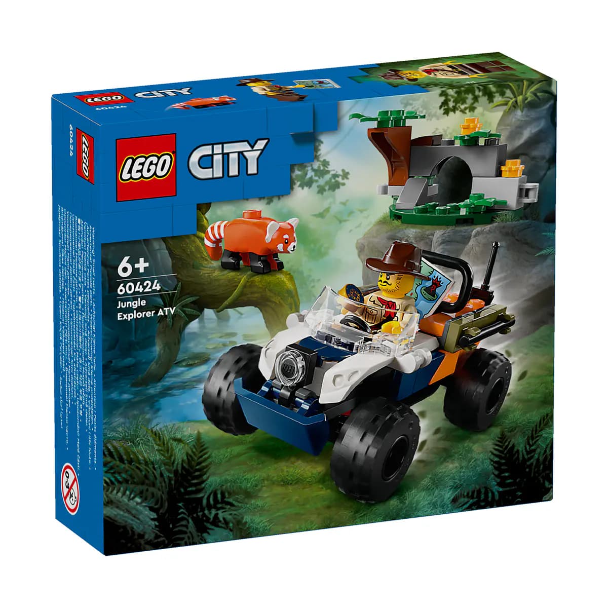 LEGO City Veículo Todo-o-Terreno Explorador da Selva - Missão do Panda Vermelho - 60424