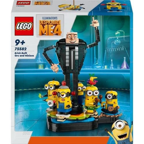 LEGO Gru: O Maldisposto 4 Gru e Minions Construídos com Peças - 75582