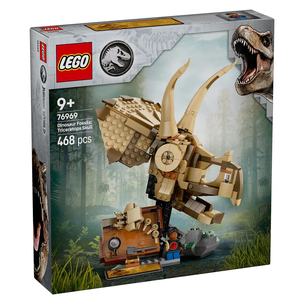 LEGO Jurassic World Fósseis de Dinossauros: Crânio de Triceratops - 76969