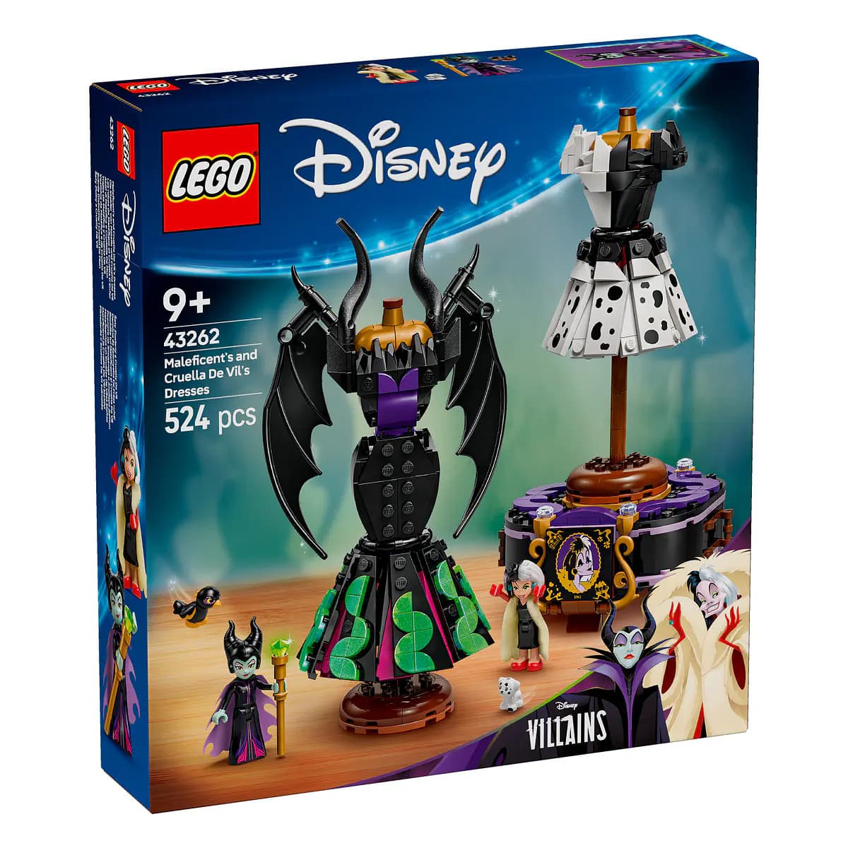 LEGO Disney Vestidos da Maléfica e da Cruella De Vil - 43262