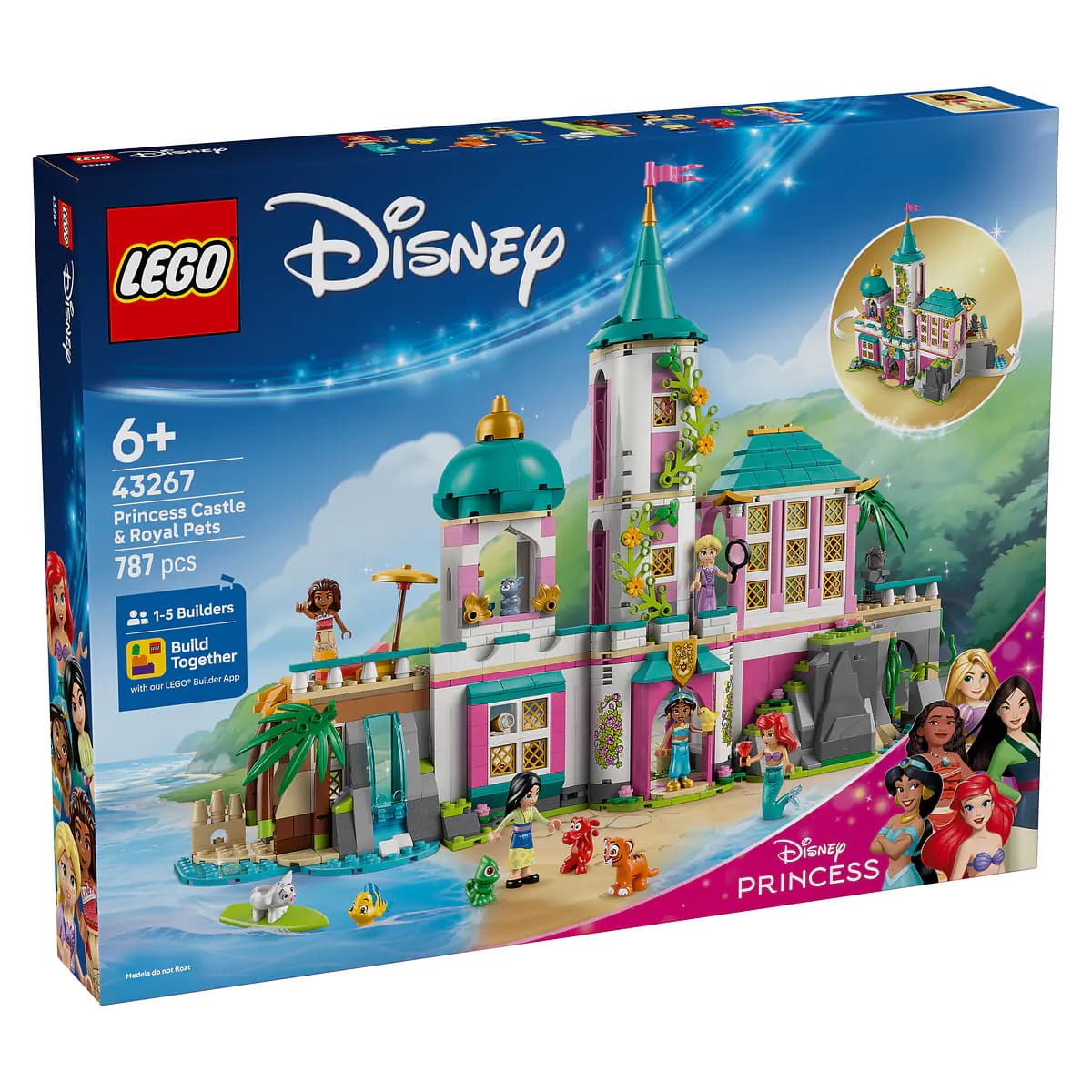 LEGO Disney Castelo da Princesa & Animais de Estimação Reais - 43267