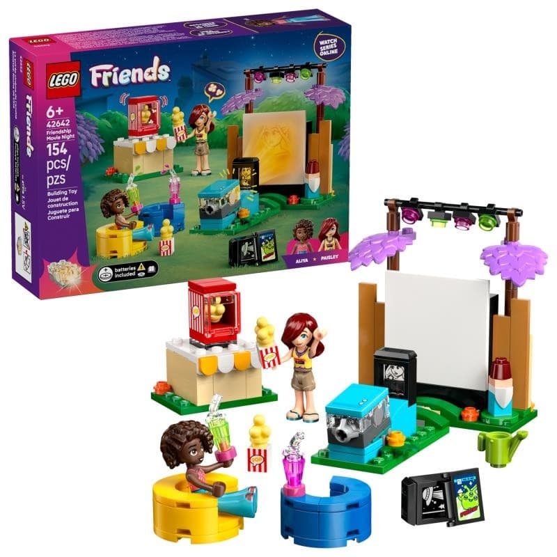 NOITE DE FILMES E AMIZADE LEGO 42642