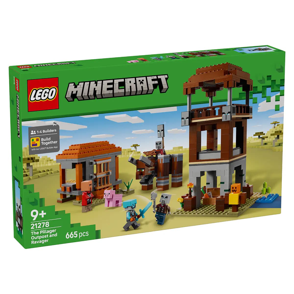 LEGO Minecraft O Posto Avançado do Saqueador e Devastador - 21278