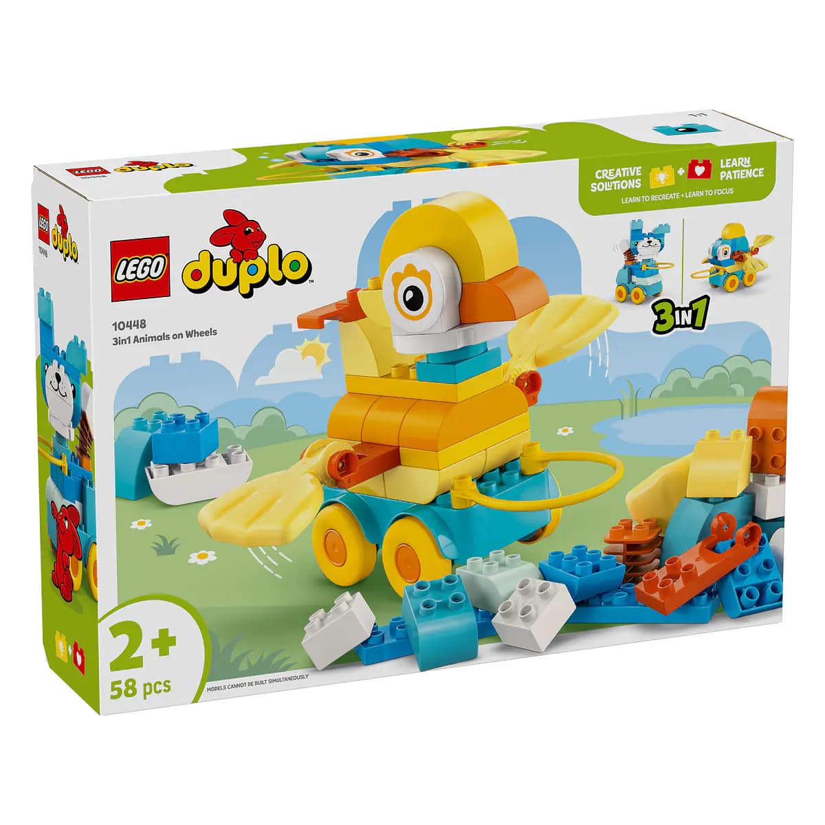 LEGO Duplo Animais Sobre Rodas 3em1 - 10448