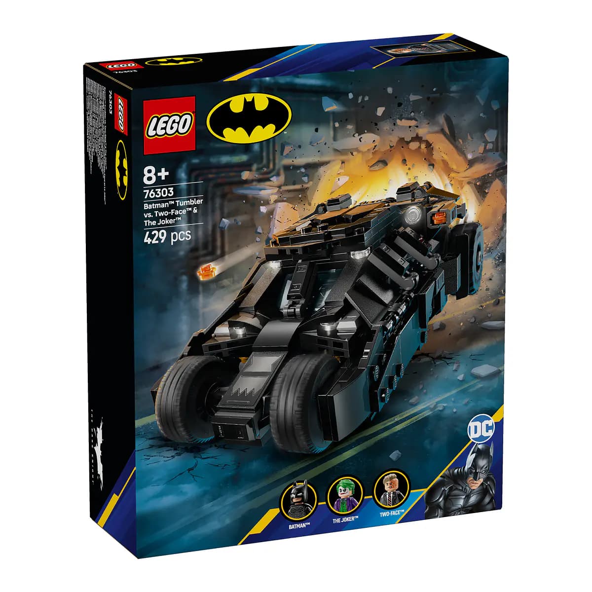 LEGO Super Heroes DC Batman Tumbler contra Two-Face e The Joker - 76303