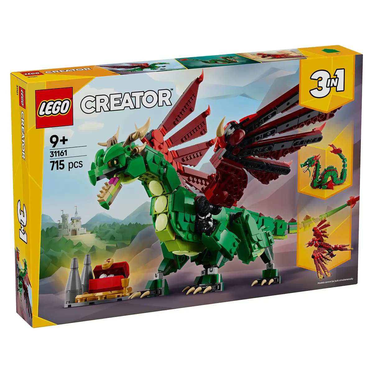 LEGO Creator 3 em 1 Dragão Medieval - 31161