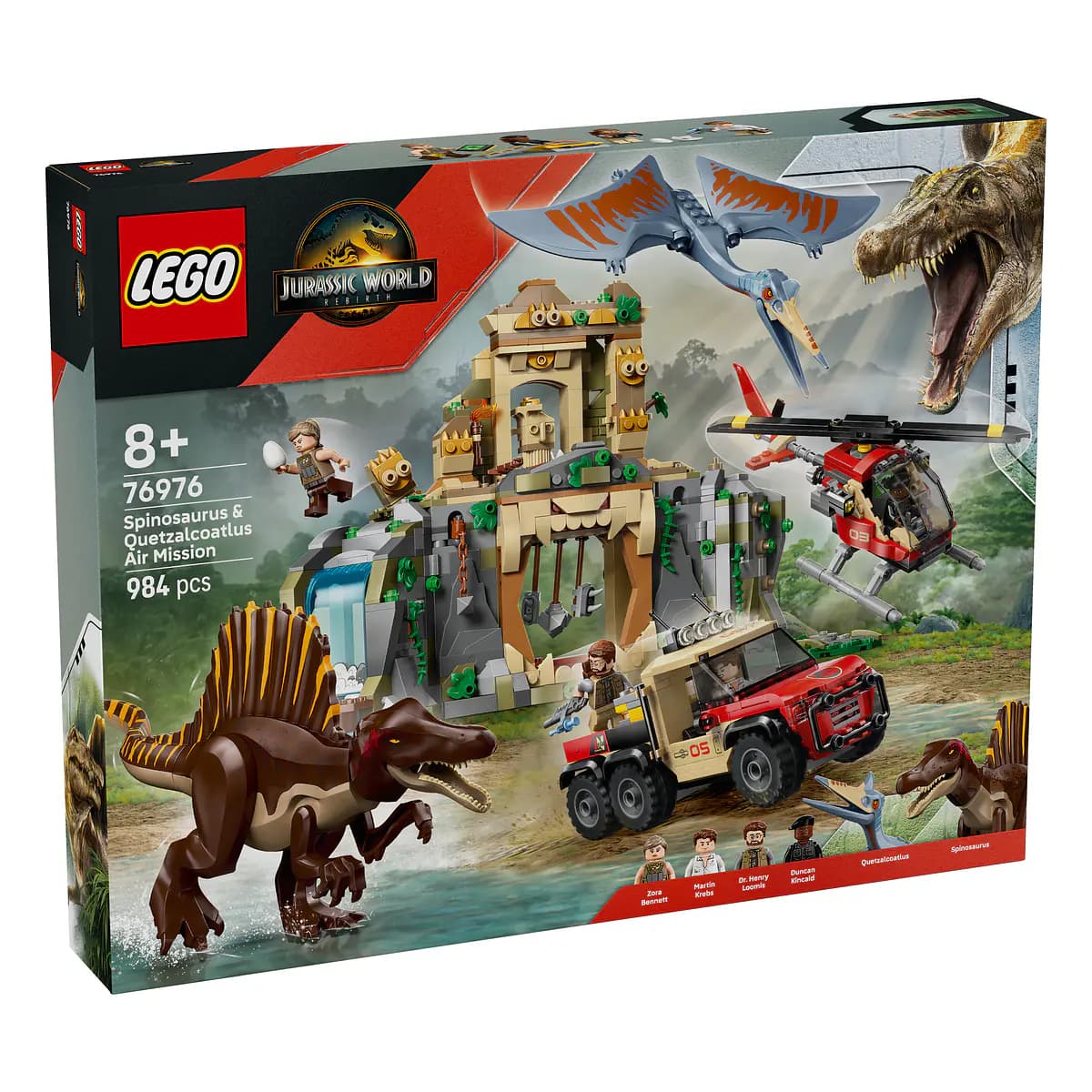 LEGO Jurassic World Missão Aérea com Espinossauro e Quetzalcoatlus - 76976