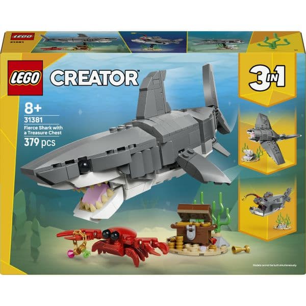 LEGO Creator Tubarão Feroz Com Baú do Tesouro - 31381