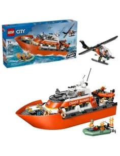 LEGO City Coast Guard Rescue Boat and Helicopter - 60504