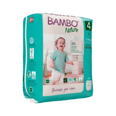 Bambo Nature Fraldas Tamanho 4 L (7-14Kg) 20 Un.