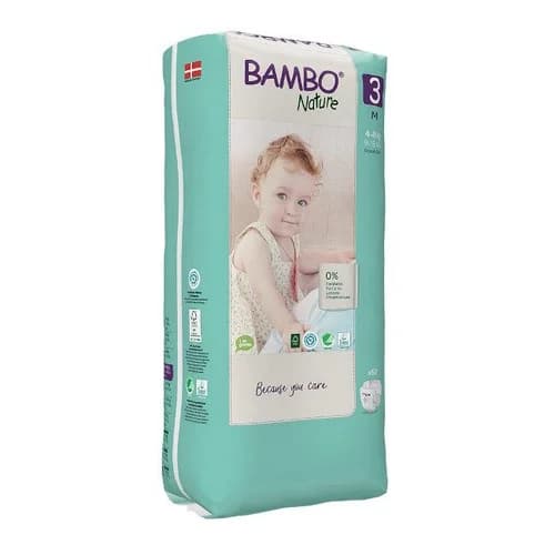 Bambo Nature Fraldas Tamanho 3 M 4-8Kg 52 Un.