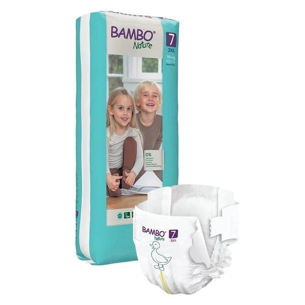 Fraldas Bambo Nature T7 (18Kg+) 40 unidades