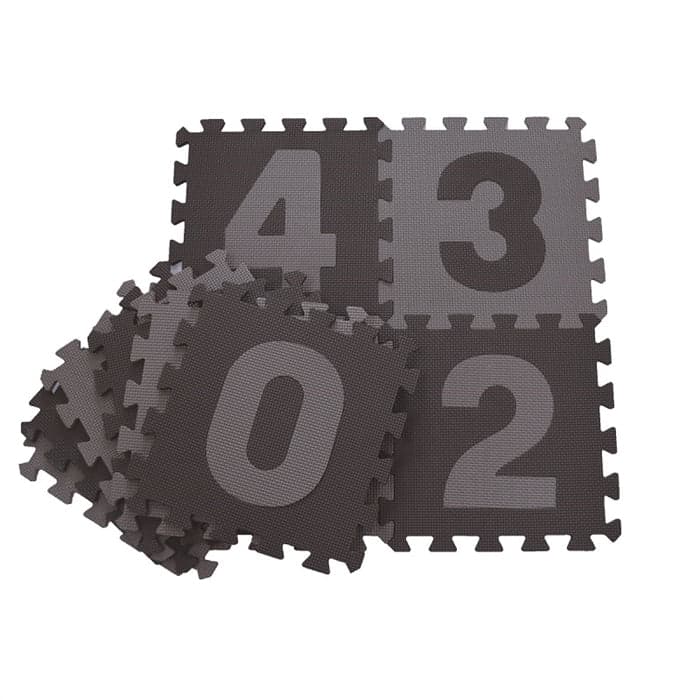 Tapete Puzzle Sensorial BabyTrold Black/Grey